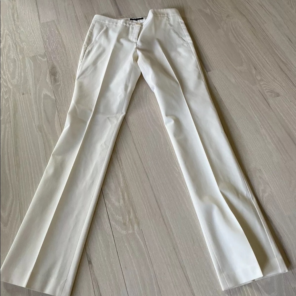 Size 6 Theory Cream Trousers